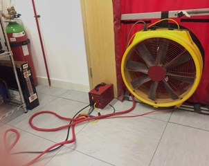 Blower door inegrity testing