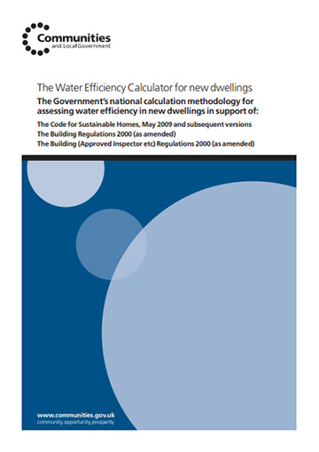 CLG water efficiency calculator