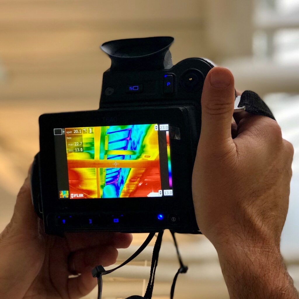 thermal imaging survey with infrared camera