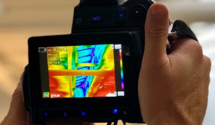thermal imaging survey with infrared camera