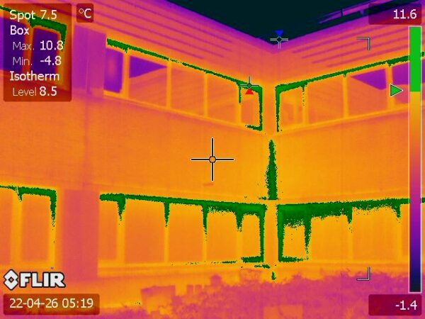 Thermal-imaging-survey-finds-Air-Leakage-Through-Window