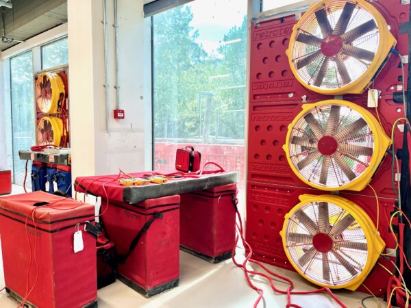 APT-Sound-Testing-Ltd-Undertaking-UKAS-Accredited-Air-Tightness-Testing-to-Large-Commercial-Building